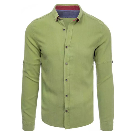 Světle zelená džínová košile BASIC