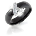 Modesi Černý keramický prsten QJRQY6157KL 56 mm