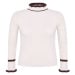 Trendyol Curve Stone Stand Collar Stripe Detailed Thin Knit Sweater