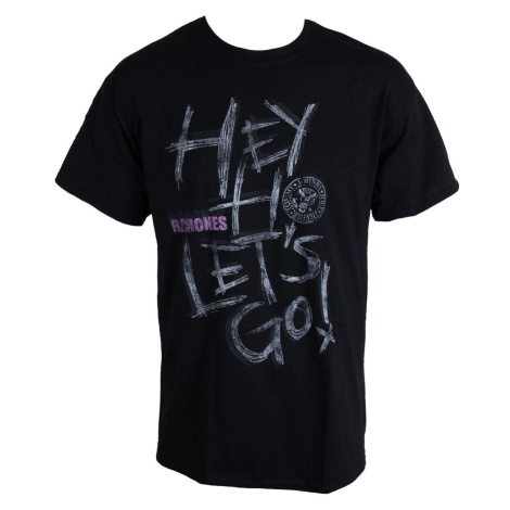 Tričko metal pánské Ramones - Hey, Ho! - ROCK OFF - RATS08MB