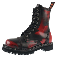 boty kožené unisex - - KMM - Black/Red - 080