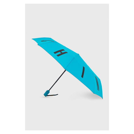 Deštník Moschino tyrkysová barva, 8911