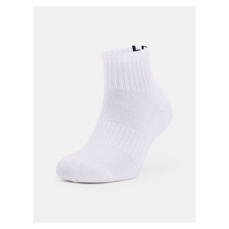 Ponožky Under Armour Core QTR 3PK - bílá