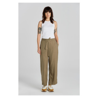 KALHOTY GANT REL TIE WAIST PANTS hnědá