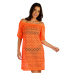 Litex Dámské plážové šaty 6E402 reflexně oranžová
