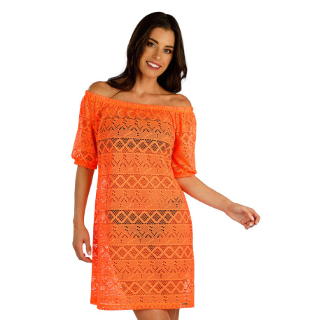 Litex Dámské plážové šaty 6E402 reflexně oranžová