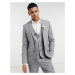 River Island skinny fit suit jacket in grey