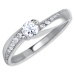 Brilio Silver Stříbrný zásnubní prsten se zirkony 426 001 00530 04