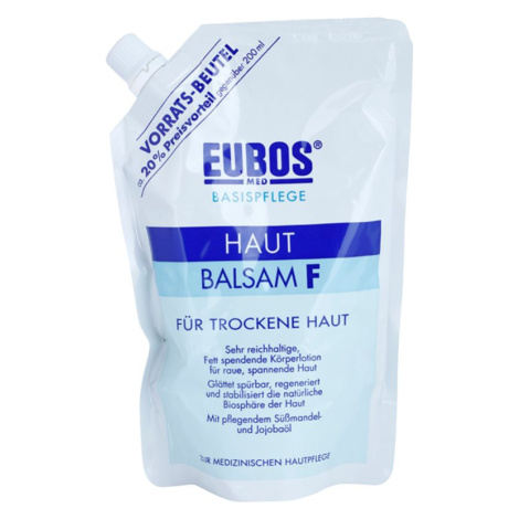 Eubos Basic Skin Care F hydratační tělové mléko pro suchou a citlivou pokožku náhradní náplň 400