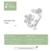 Stříbrný univerzální prsten s květinami BSR086 LOAMOER