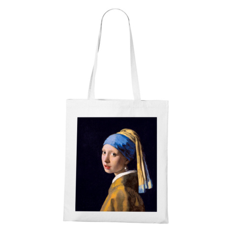 Plátěná taška Dívka s perlovou náušnicí - dárek pro milovníky umění BezvaTriko