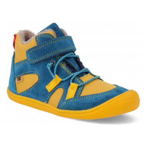 Barefoot dětské zimní boty Koel - Beau Wool žluté Koel4kids