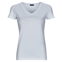 Emporio Armani T-SHIRT V NECK Bílá