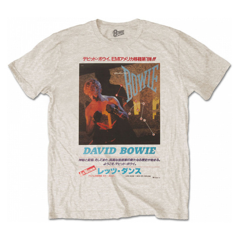 David Bowie tričko, Japanese Text, pánské RockOff