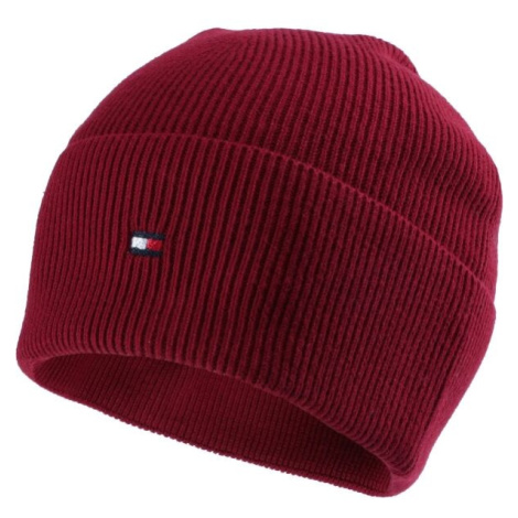 Tommy Hilfiger ESSENTIAL FLAG Dámská zimní čepice, červená, velikost UNI