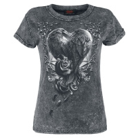 Spiral Raven Heart Dámské tričko šedá
