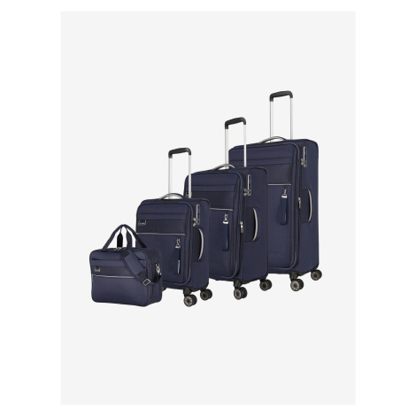 Sada čtyř cestovních kufrů v tmavě modré barvě Travelite Miigo 4w S,M,L + BB