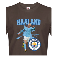 Pánské tričko s potiskem Haaland - Manchester City -  pánské tričko pro milovníky fotbalu