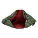 Praktický dámský koženkový kabelko-batoh Alexia, zelená