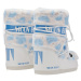 Juniorské vysoké zimní boty MOON BOOT MB ICON YETI FAUX FUR-JR-AF19 WHITE LIGHT BLUE