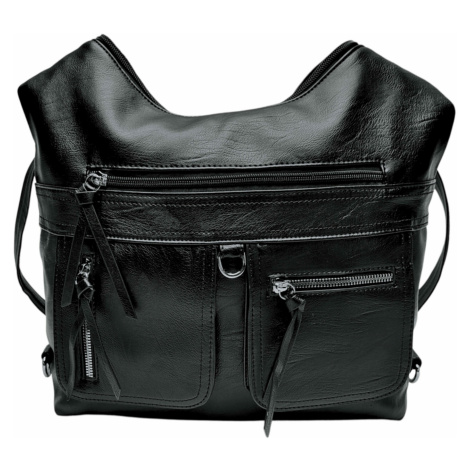 Praktický černý kabelko-batoh 2v1 Tapple