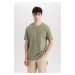 DEFACTO Regular Fit Crew Neck Printed Short Sleeve T-Shirt