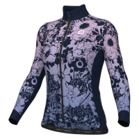 ALÉ Cyklistický dres s dlouhým rukávem zimní - NADINE PRAGMA - fialová/modrá