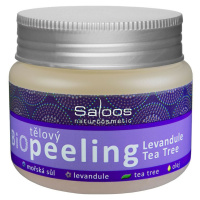 Saloos Tělový peeling levandule a tea tree BIO 140 ml