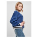 Ladies Oversized College Sweat Jacket - spaceblue