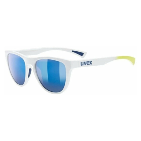 UVEX ESNLT Spirit White Mat/Mirror Blue Cyklistické brýle