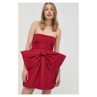 Šaty Red Valentino červená barva, mini