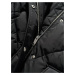 Černý dámský prošívaný zimní kabát Tommy Jeans