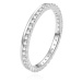 Beneto Jedinečný stříbrný prsten se zirkony AGG227