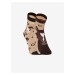 Hnědé dětské veselé ponožky Dedoles Koně