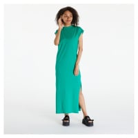 Urban Classics Ladies Long Extended Shoulder Dress Ferngreen