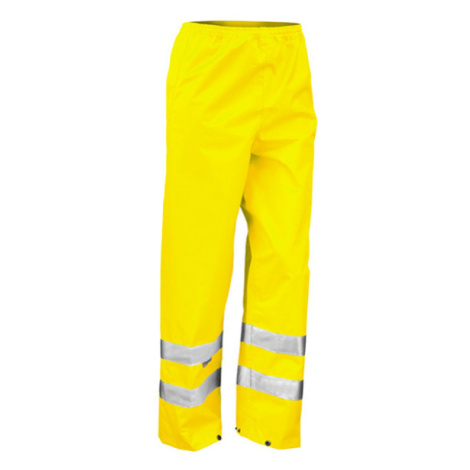 Result Unisex bezpečnostní reflexní kalhoty R022X Fluorescent Yellow