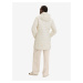 Krémový dámský lehký prošívaný kabát s kapucí Tom Tailor Hybrid