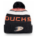 Čepice Fanatics Authentic Pro Rinkside Goalie Beanie Pom Knit NHL Anaheim Ducks,