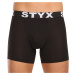 5PACK pánské boxerky Styx long sportovní guma černé (5U9601)