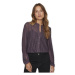 Vila Noos Chikka Lace Shirt L/S - Plum Perfect Fialová