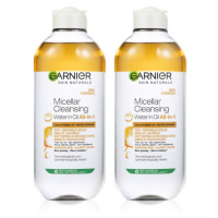 Garnier Skin Naturals dvoufázová micelární voda 2 x 400ml(3 v 1)