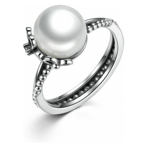 Linda's Jewelry Stříbrný prsten Perla s kvítky IPR015 Velikost: 56