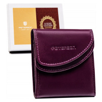 Dámská kompaktní kožená peněženka s klipem