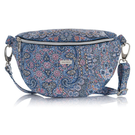 Dámská módní crossbody ledvinka Kabelky od Hraběnky; modrá 86487