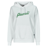 Puma ESS+ BLOSSOM SCRIPT HOODIE TR Bílá