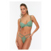 Trendyol Green Lace Underwire Capless Knitted Underwear Set