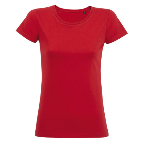 SOĽS Milo Women Dámské triko - organická bavlna SL02077 Red SOL'S