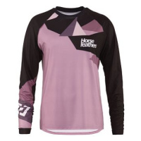 HORSEFEATHERS Dámský bike dres Quantum LS - orchid polygon PINK