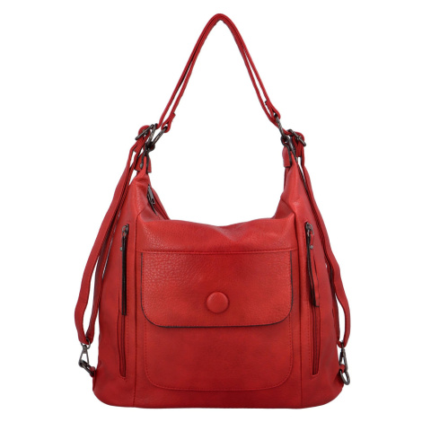 Trendová dámská kabelka/batoh Retion, tmavě červená INT COMPANY