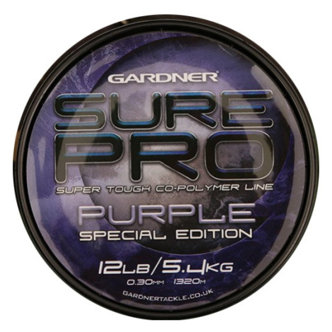 Gardner vlasec sure pro purple special edition fialová-průměr 0,30 mm / nosnost 5,4 kg / návin 1